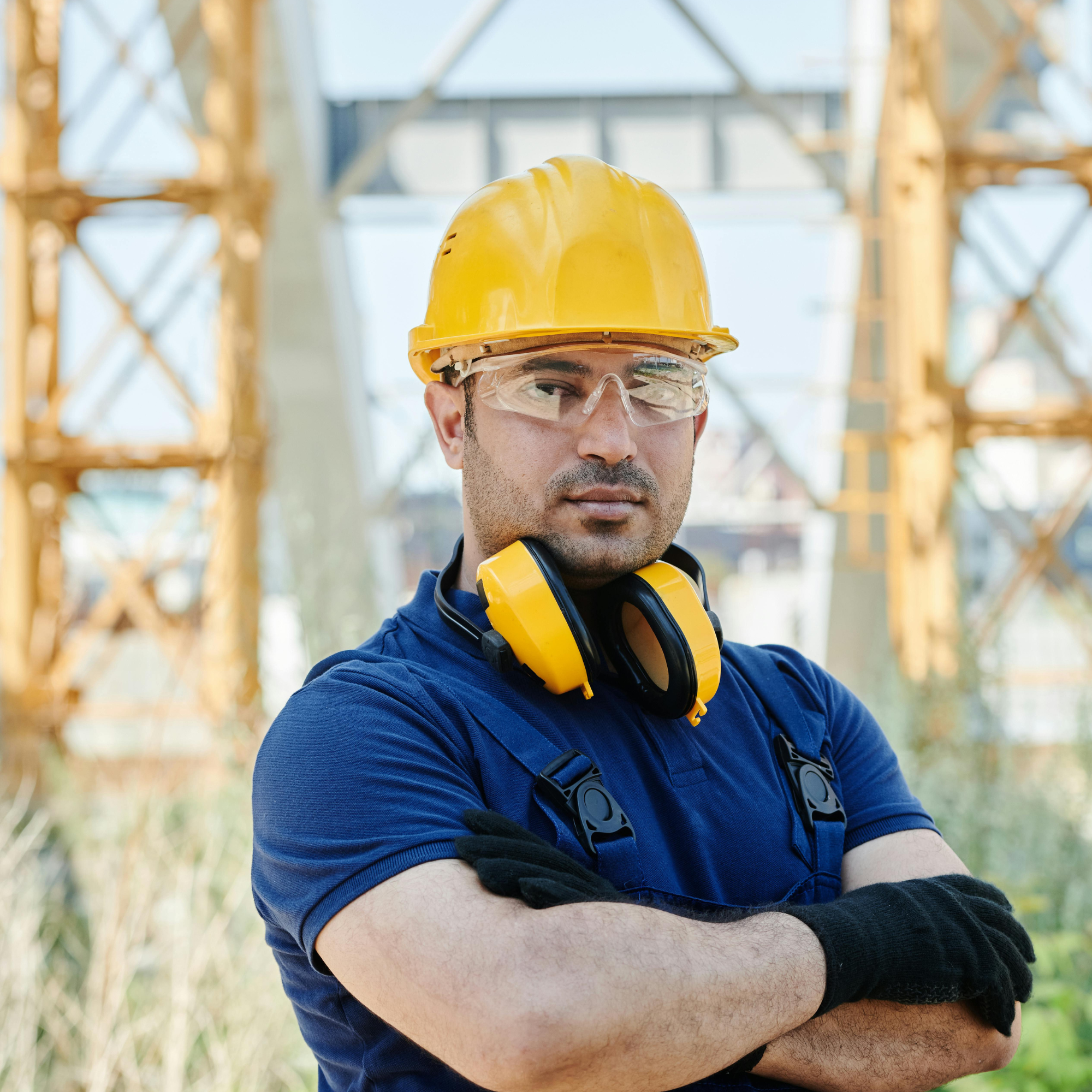 Construction Health & Safety Technician on site