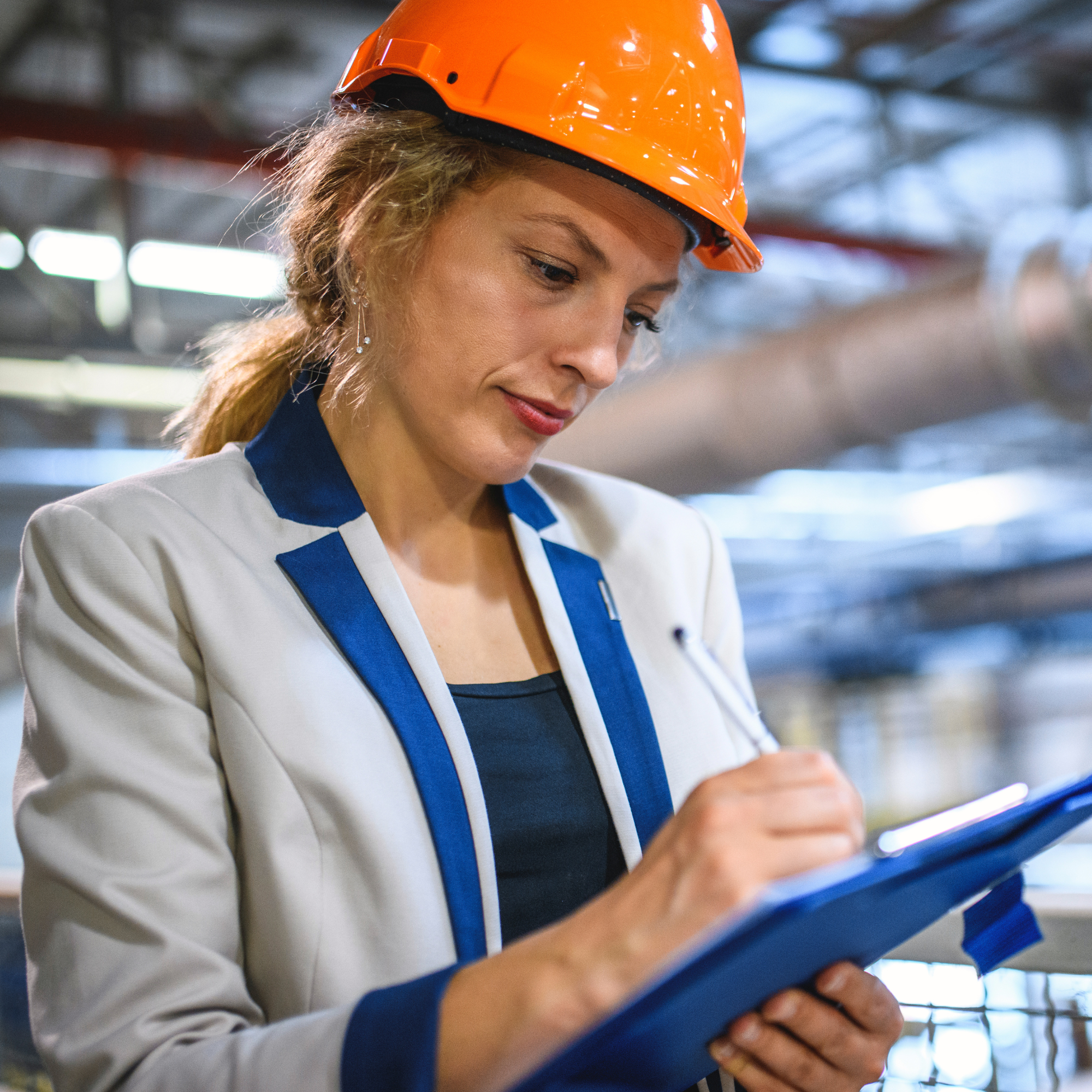 Certified Safety Professional doing facility walkthrough